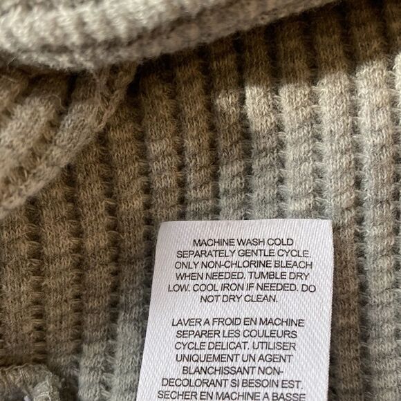 Habitual Girl 2 Piece Set Top & Pants in Light Heather Gray Ribbed Knit. Size 12 - Picture 9 of 10